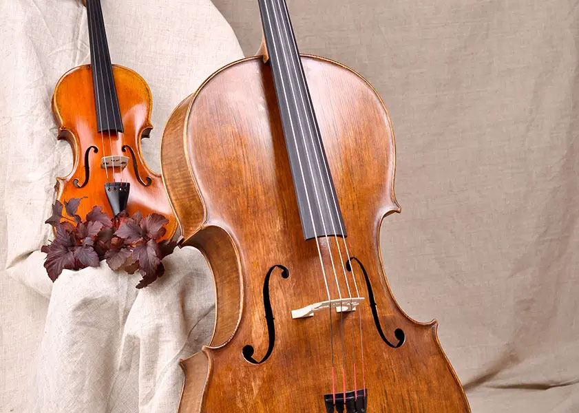 Cello and violin